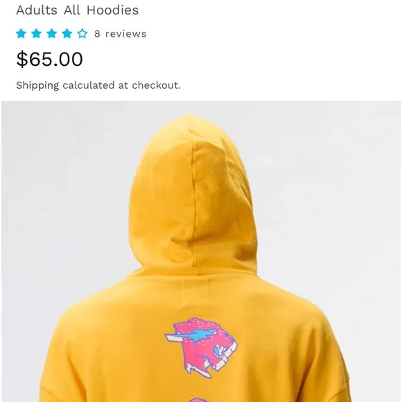 Like new Mr. Beast yellow hoodie - Picture 6 of 6